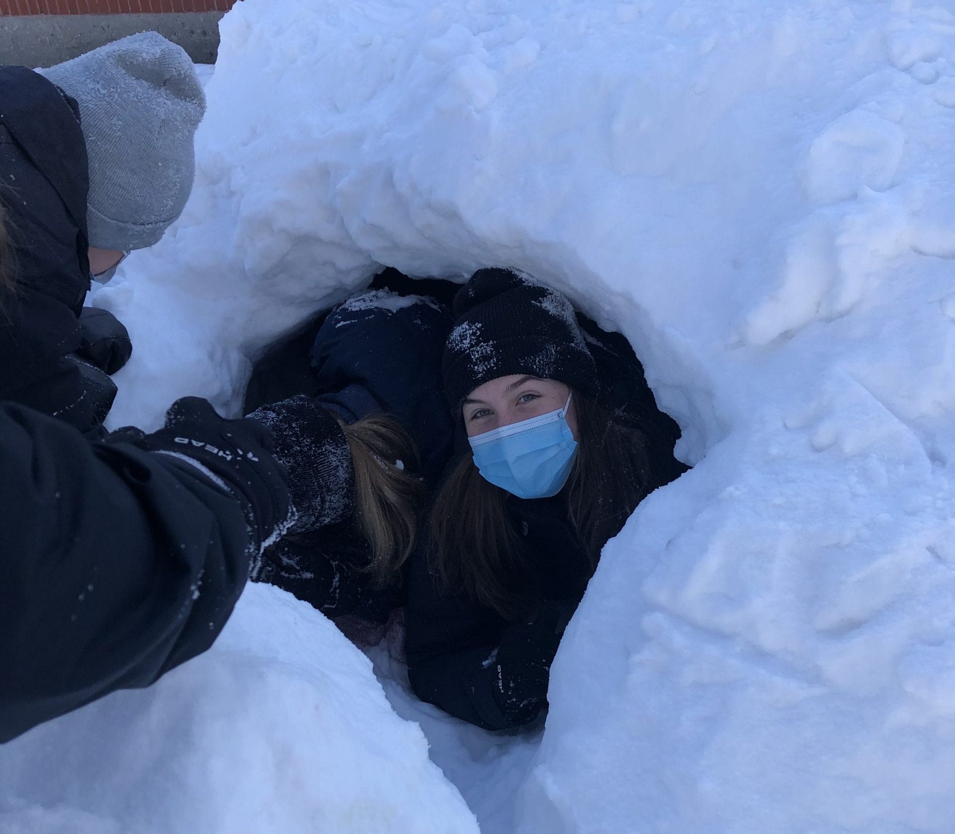 Des igloos dans le parc Baldwin